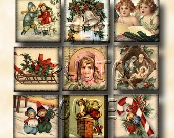 20 Nostalgic Christmas 2 Altered ARt Vintage Art