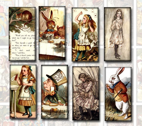 ALiCe In WoNdERLanD WHiMSiCaL 1x2 inch images INSTaNT