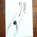 Bather V - Original gouache illustration