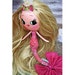 ON HOLD mermaid doll plush poseable moon head This is LAGUNA