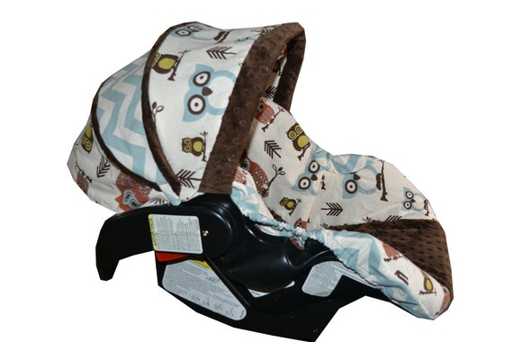 Made to order Owl Car Seat Cover for Any Infant Car Seat