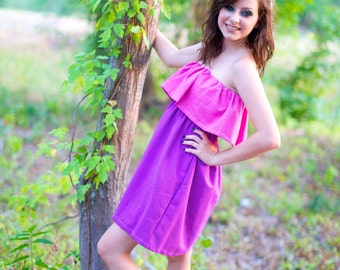 you will be noticed in this strapless dress