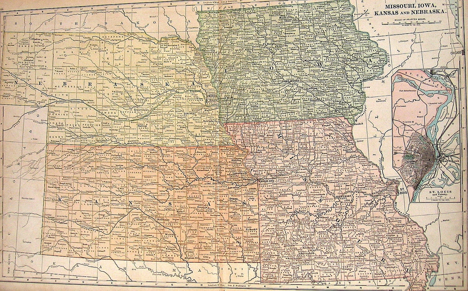 1898 Map Of Missouri Iowa Kansas And Nebraska   Il Fullxfull.245936506 