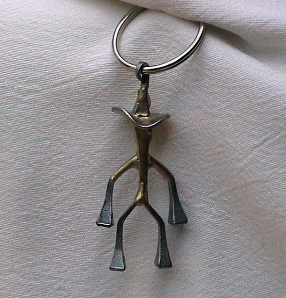 Horseshoe Nail Art Western Figure Key Ring Ornament or Zipper