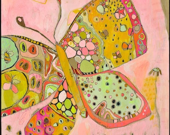 Jennifer Mercede abstract print 'Butterfly High'