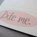THE bite me recipe card set
