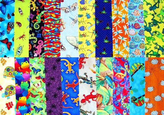 Bug Fabric Pack for Jar Quilts 20 by PieceByNumberQuilts on Etsy