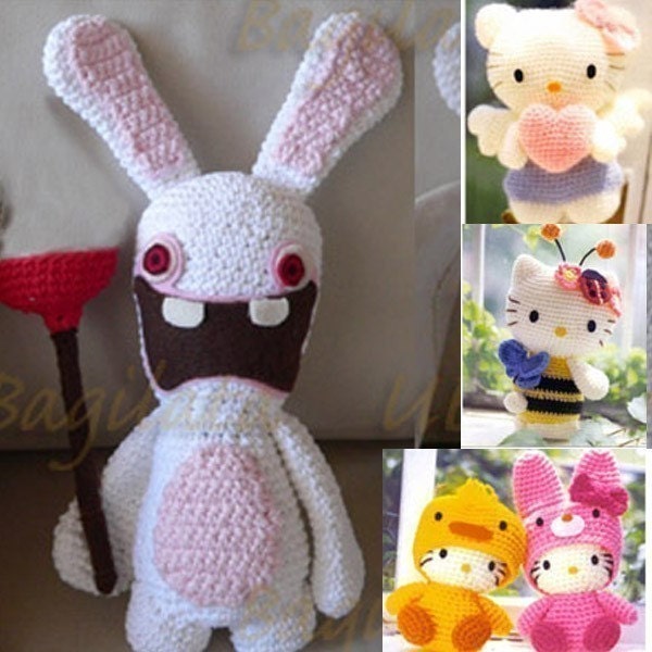 Amigurumi Nintendo Wii Rayman Raving Rabbid Bunny Rabbit Tier