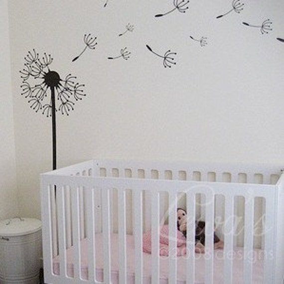 Dandelion Blowing in the Wind Wall Decal Extra Large