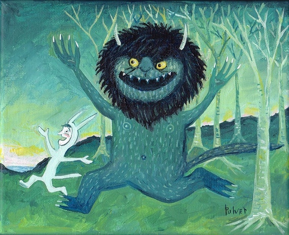 where the wild things are painting