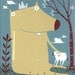 Dog with Pet Dog . Original Art 8x10 Painting on Canvas