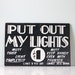 Vintage Carnival Sign - Put Out My Lights Game