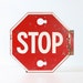 Vintage STOP Sign from a school bus