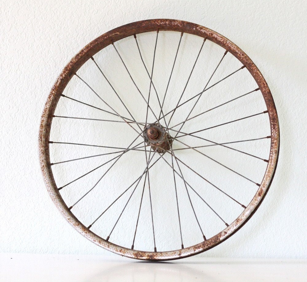 old bike wheels