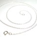 Sterling silver chain 1.3mm flat cable 16" or 18" - Made in USA