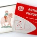 Ideal ACTION PICTURES for Flannel Board - Set of 12 Large Flashcards