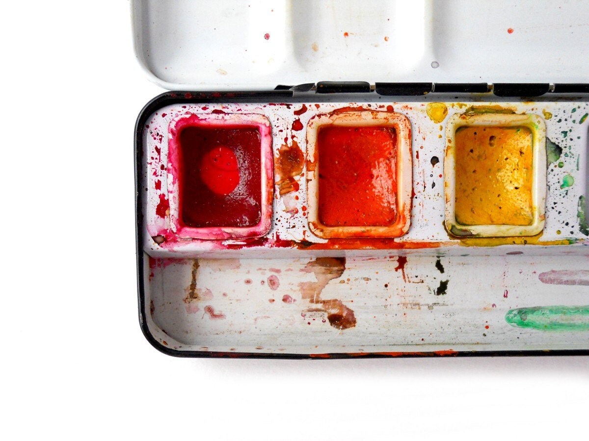 Vintage Prang PAINT BOX Tin by sushipotvintage on Etsy