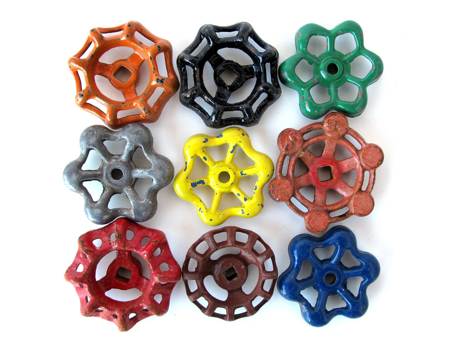 Instant COLLECTION of GARDEN Water Faucet Knobs Set of 9