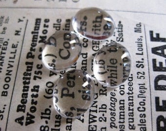 10 PC Clear Acrylic Magnifying High Dome Cabochon JJ02 - 8 x 10mm