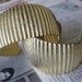 Unfinished Raw Brass Hammered Domed and Tapered Accordian Ribbed Cuff Base - B110
