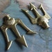 1 PC Brass Poseidon's Trident Finding - 0004U
