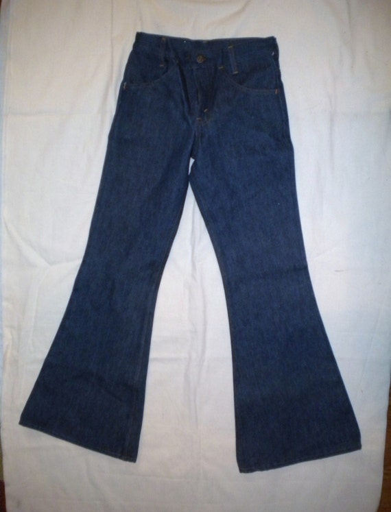 Items similar to Vintage 1970 ELEPHANT Bell Bottoms LEVIS Indigo Jeans ...