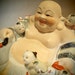 Vintage Buddha with 5 children