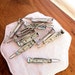 10 silver hair grips