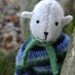 Pogo - Garrett, eco friendly small bear, repurposed wool