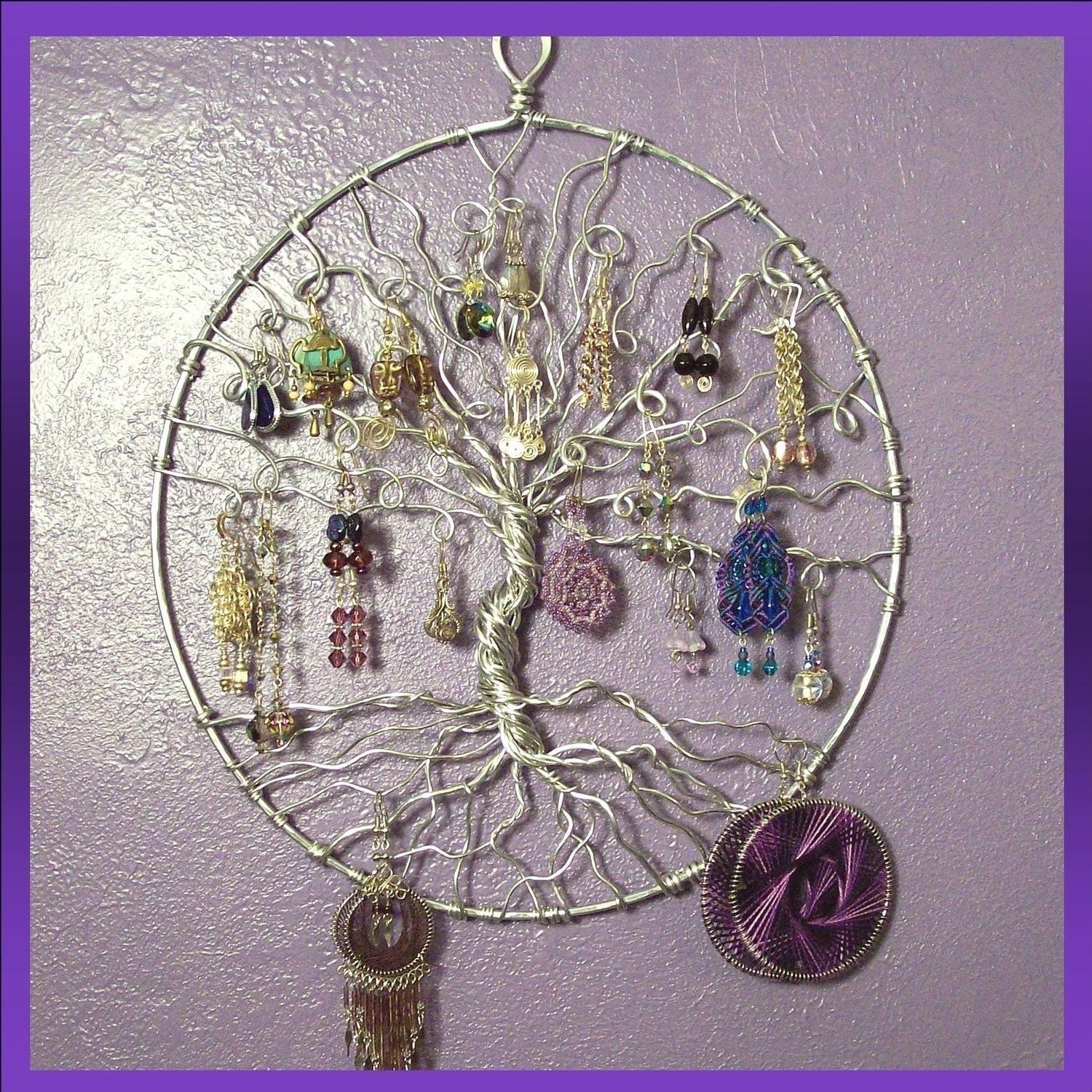 Jewelry Holder Earring Tree Tree of life Wall Hanging