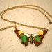 Colorful Enamel Butterfly Necklace