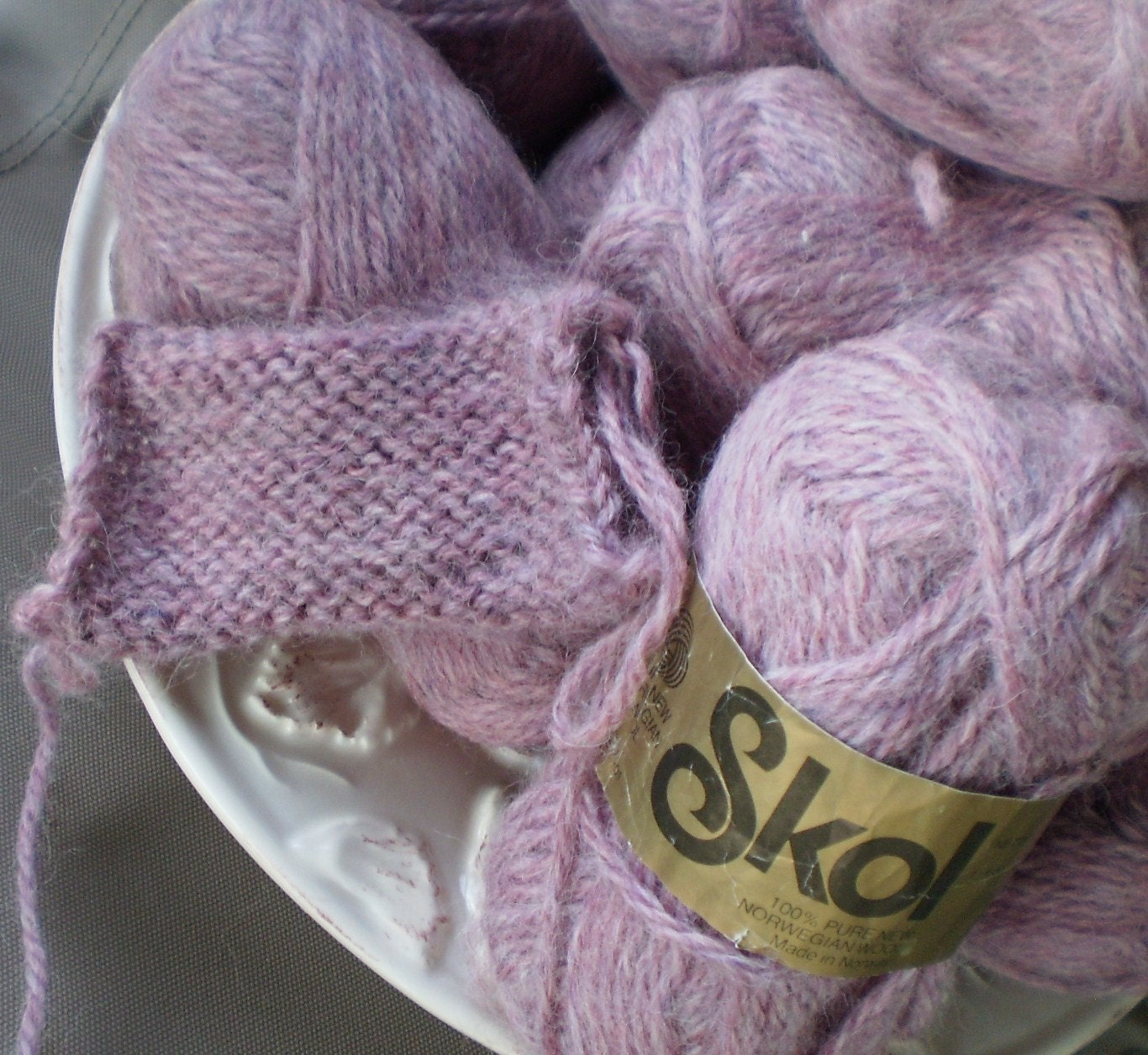Vintage Skol Pure Norwegian Yarn Wool 10 Skeins
