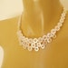 RESERVED for totallyhappy. Way cooler than pearls - button necklace & earrings.
