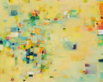 Abstract Print, Abstract Painting, Oil Painting, Fine Art Print , Giclee Print , Wall Art , Wall Décor , Beach Print, yellow print