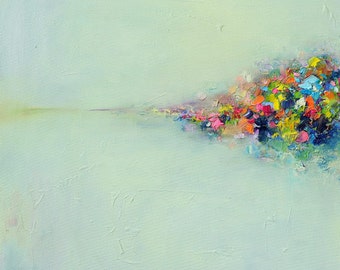 Abstract art print,Giclee Print,original abstract painting-Abstract Landscape print- wall decor,wall art, fine art print 10x10 12x12 16x16