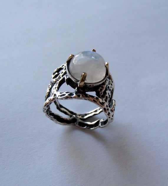 Silver Sterling Ring. Handmade and by SmoochyangelsJewelry