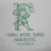 Trivet tray Grand Hotel suisse Majestic Montreux Montreal 5 inches by 3 inches