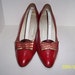 Vintage leather Shoes in red bought in Italy Bruno Magli size 9 - 40 euro