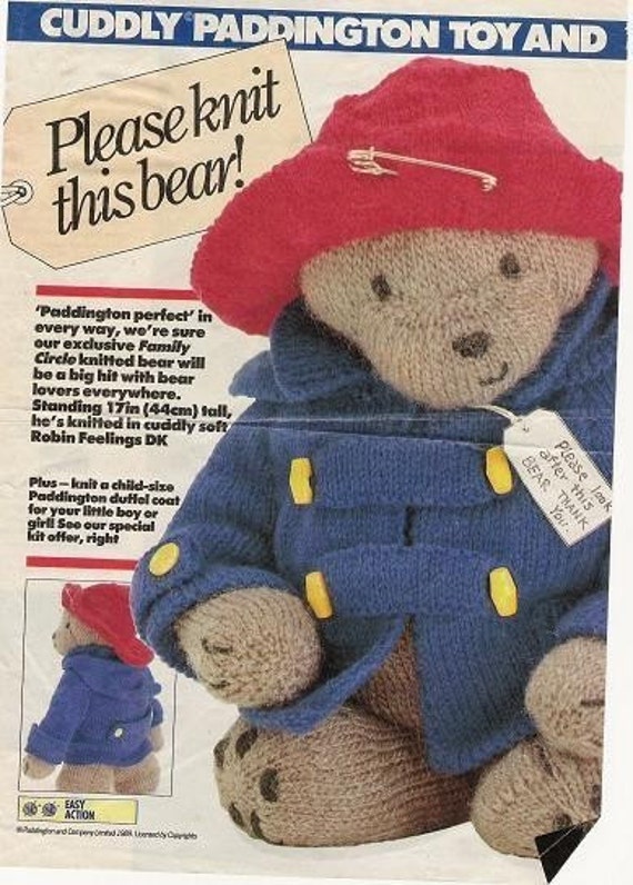 paddington knitting pattern