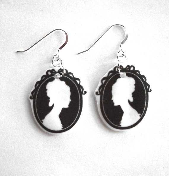 CAMEO silhouette EARRINGS by HModine Studio