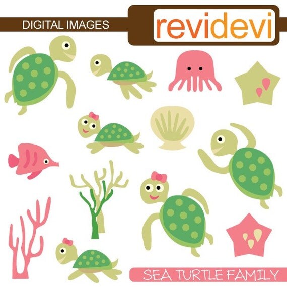 turtle family clipart - photo #40