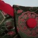 Cross Body Bag , Travel Purse , Cross Body Purse , Over the Shoulder Bag , Over the Shoulder Purse , Unique Bag , Olive Green and Red