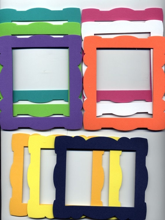 Die Cut Craft Foam Picture Frame adhesive backing Assorted