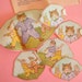 Cuddly Animal Parade...Antique Decorative Decals/Transfers