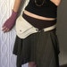 Cream Cotton Rip Stop Belt Bag : Fanny Pack