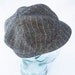 SALE Wool Newsboy Hat in Black, White, and Yellow Herringbone : Womens Hats, Girls Hats - Janis - M