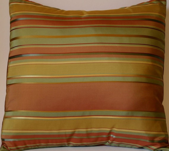 Rust and Gold Throw Pillow Cover Burnt Orange Pillow Cover