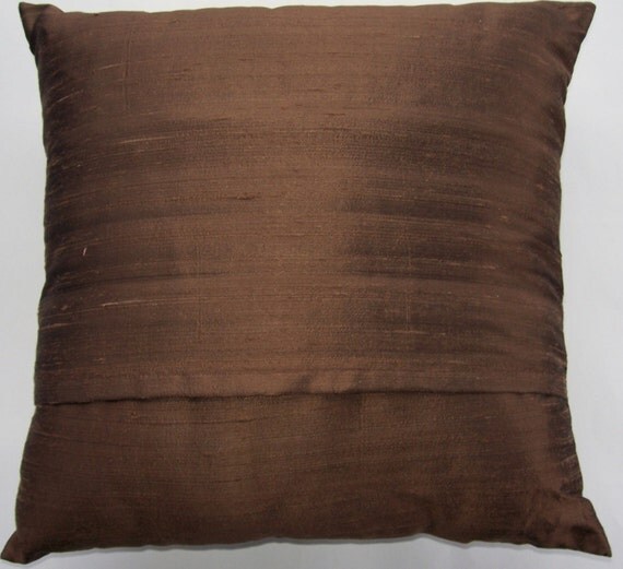 Chocolate Brown Throw Pillow Cover Brown Crinkle by sassypillows