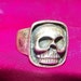 Vintage Sterling Silver Skull Ring