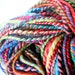 handspun wool yarn rainbow .. 78 meters, 85 yards, 2 ply bulky rainbow .. big rainbow 1